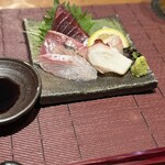 プラチナフィッシュ おもてなし Kakure - 本日のお造り7点盛り／鮮度抜群でにこにこしちゃう美味しさ