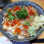 板前寿司 - 産直鮮魚の漬け丼アップ