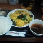 中華食堂 秋 - 中華食堂 秋)豚肉と卵炒め定食