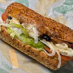 サブウェイ - 料理写真:...「てり焼きチキン（570円）」、他では有り得ない量の生野菜（全て増量オーダー）☆彡