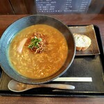徳八 - カレーうどん(卵とじトッピング)