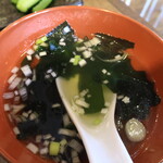 東京中目黒炭火焼肉ホルモンまんてん - スープ
