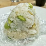 むこのっそん - おにぎり(栗と枝豆)