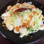カフェ・ド・ラパン - 北海道産イクラとホタテと白菜のペペロンチーノ柚子風味