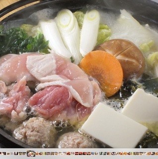 h Mukashiya - 自慢のスープ 純系名古屋コーチン鍋
