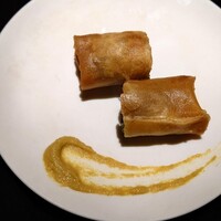 鳥焼き 小花 - 3種類の茸と山クラゲを使った春巻