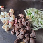 高砂 - ゲソ焼きと砂ズリ焼き