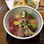 蕎膳 樂 - 「花ご膳」の海鮮ちらし