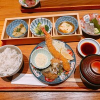 魚とおばんざい 泉士 - 茄子、ブロッコリー、湯葉