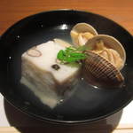 きらら - むかごのしんじょと鬼浅蜊の吸物