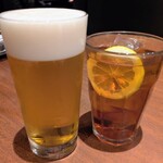 ナポリのかまど - 生ビール＆アイスティー