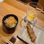 神楽坂 鳥伸 - ◻︎鶏皮