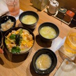 神楽坂 鳥伸 - ◻︎親子丼/◻︎鶏スープ