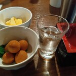 ハニーハニー - 料理写真:お通しくんたま酔鯨