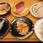 南房総 やまと寿司 - 鰯　川海老　まぐろ3貫　鮮魚3貫　地魚3貫　活貝3貫