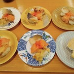 南房総 やまと寿司 - 活貝3貫　とろメカジキ