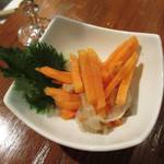 きらら - 河豚の塩辛と柿（酒のアテに）