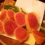 九州の地魚料理 侍 - 明太子一本揚げ-201411月