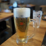 月島もんじゃ・お好み焼き てっぱん - 生ビール