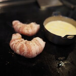 月島もんじゃ・お好み焼き てっぱん - エビ豚ギョプサル