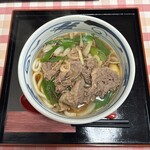 尾張屋食堂 - 肉うどん。
