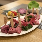 みやび - A5黒毛和牛希少部位 10種類盛り合わせ(ハラミ、クリ、ヒレ、ミスジ、リブカブリ、ナカニク、カメノコ、ザブトン、コスモ、シンシン)