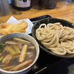 肉汁うどんの南哲 - 肉汁うどん　並盛　鶏天