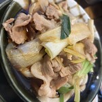 肉汁うどんの南哲 - ひや肉うどん