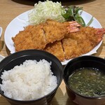 漣 - 海老フライ定食