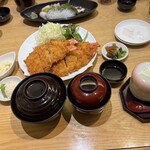 漣 - 海老フライ定食