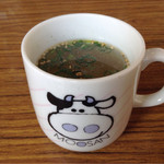 もぅーもぅー亭 - ランチのスープ