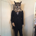 フクロウカフェクルー - フクロウ兄さんヽ(●＾▽＾●)ﾉ