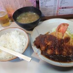 とん吉 - コンビ定食、昔食べたかった