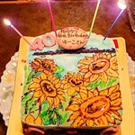 欧風手創り洋菓子パン工房 ガトーサンマリノ - 『2025.11バースデーケーキ「ひまわりと海（仮題）」』②