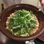 日本料理 太月 - 合鴨と九条葱の炊き込みご飯　2014-11