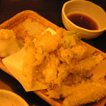 九州の地魚料理 侍 - ヤリイカ刺身のあとは天ぷらに