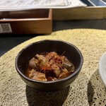 イタリアン チャイナバル村塾 - 砂ズリの旨辛紹興酒漬け