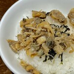 貝だし麺 きた田 - しぐれ煮ご飯小
