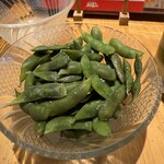 炭火焼鳥と水炊き 五郎一 - 黒豆の枝豆（絶品！）