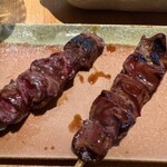 炭火焼鳥と水炊き 五郎一 - 赤レバー（タレ）