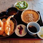 権八 - 権八 天丼（そば付き）