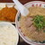 ラーメン魁力屋 - 料理写真:京都背脂醤油ラーメン＋アジフライ定食