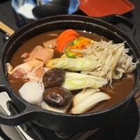 炭焼きうなぎ・かしわ 登河 - みそ鍋