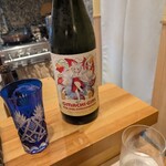 熟成鮨 ねざかなや - 佐賀県の酒米の雄町米を使用したお酒。ラベルも可愛い♡