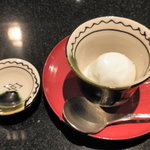 箱根 翠松園 - お口直しの青リンゴのシャーベット