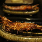 玉笑 - エビ味噌漬け焼き（2匹）1,000円=14年11月