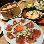 まちノ食堂 - マグロと極上たまごのユッケ　