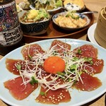 まちノ食堂 - マグロと極上たまごのユッケ　