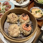 まちノ食堂 - あらびき鶏焼売、明太マヨ焼売　