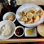 満月食堂 - 鶏唐揚げ定食